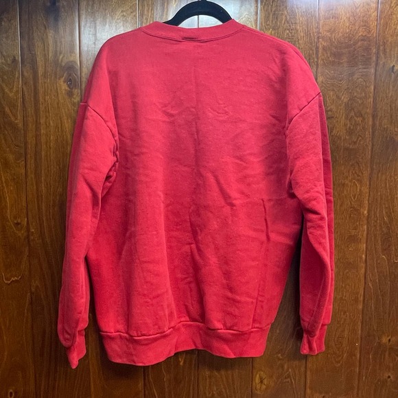 Vintage Minnie Mouse Red Sweater Mickey And Co Women's XL Crewneck Made In USA - Picture 5 of 7